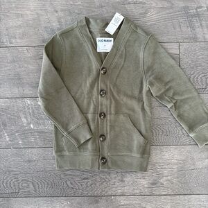 Old Navy Kids Khaki Green Cardigan